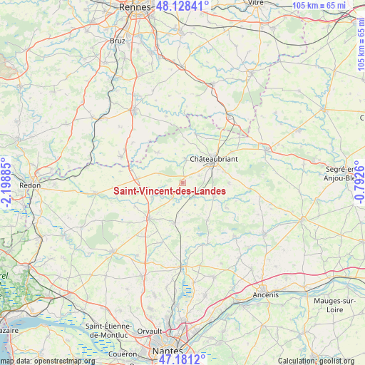 Saint-Vincent-des-Landes on map