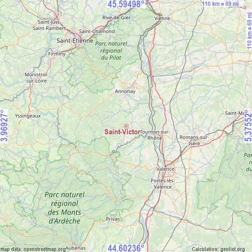 Saint-Victor on map