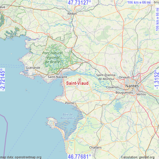 Saint-Viaud on map