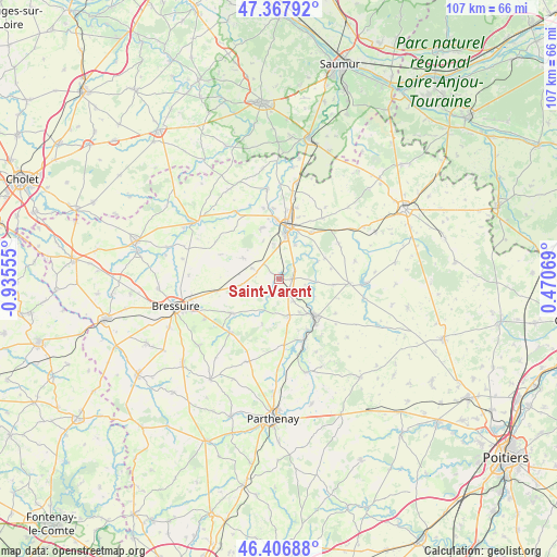 Saint-Varent on map