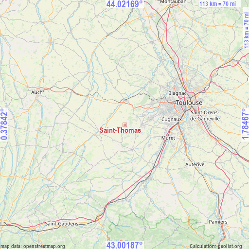 Saint-Thomas on map