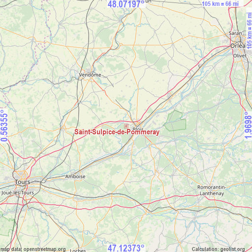 Saint-Sulpice-de-Pommeray on map