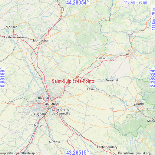 Saint-Sulpice-la-Pointe on map