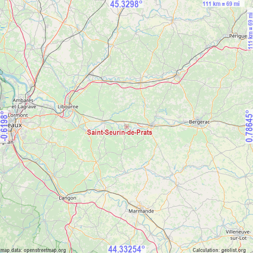 Saint-Seurin-de-Prats on map