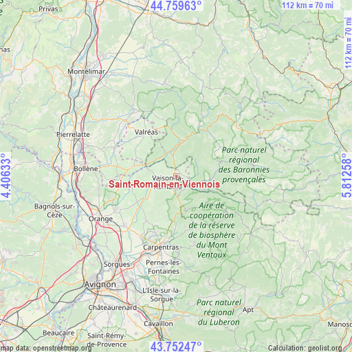 Saint-Romain-en-Viennois on map