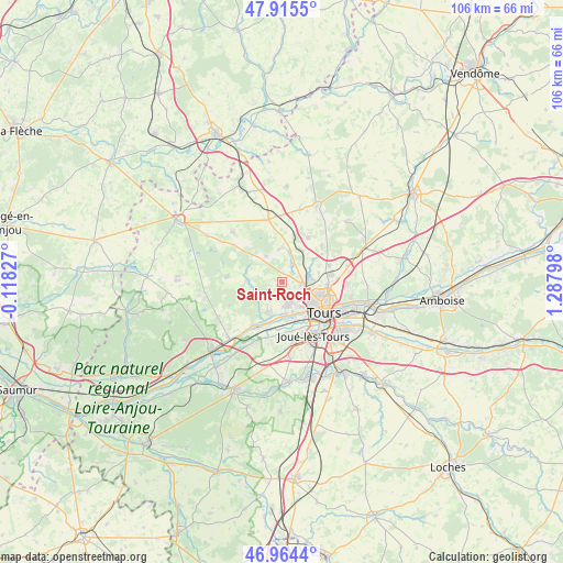 Saint-Roch on map