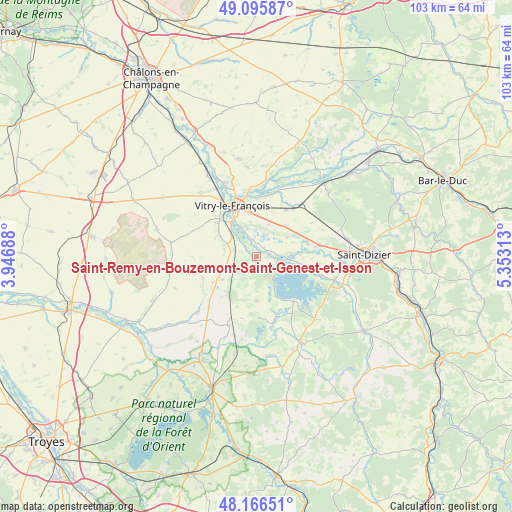 Saint-Remy-en-Bouzemont-Saint-Genest-et-Isson on map