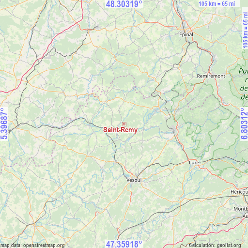 Saint-Remy on map