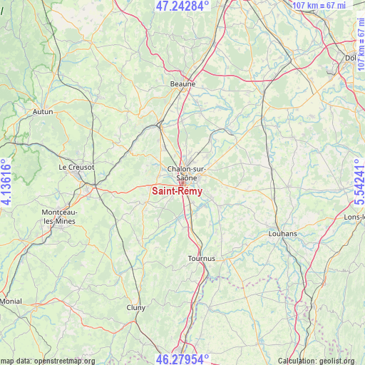 Saint-Rémy on map
