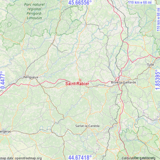 Saint-Rabier on map