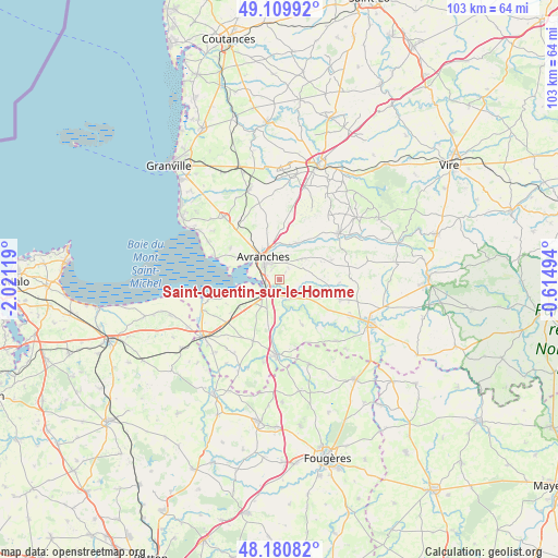 Saint-Quentin-sur-le-Homme on map