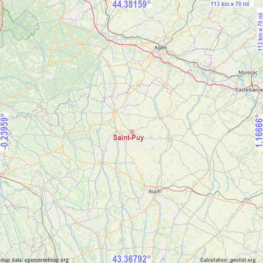 Saint-Puy on map