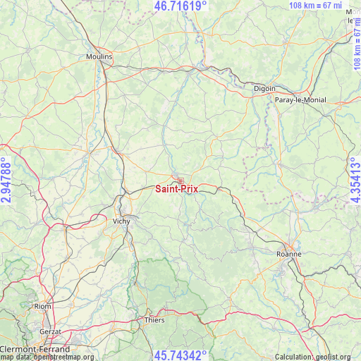 Saint-Prix on map