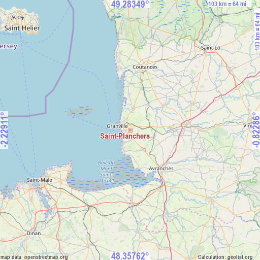Saint-Planchers on map