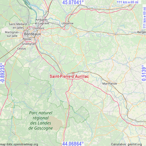 Saint-Pierre-d’Aurillac on map