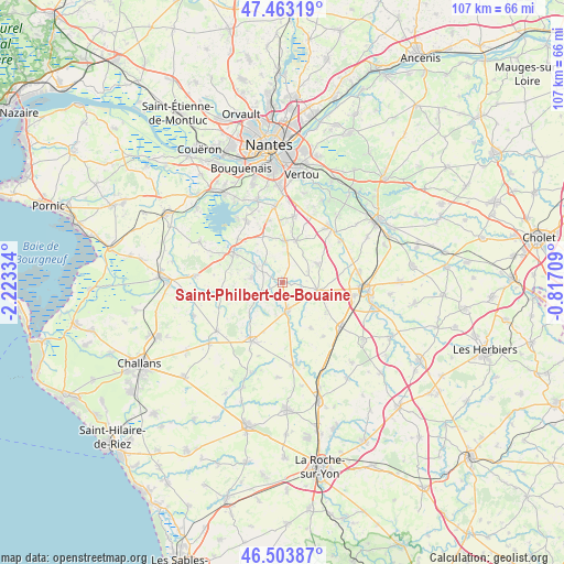 Saint-Philbert-de-Bouaine on map