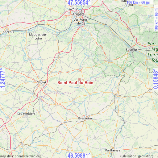 Saint-Paul-du-Bois on map