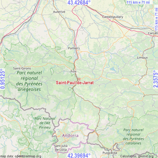 Saint-Paul-de-Jarrat on map