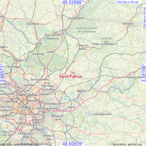 Saint-Pathus on map