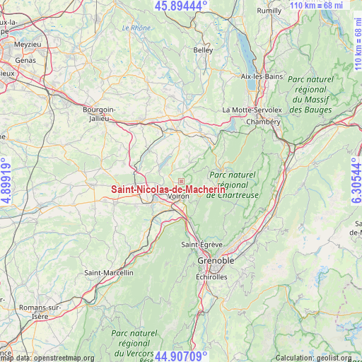 Saint-Nicolas-de-Macherin on map