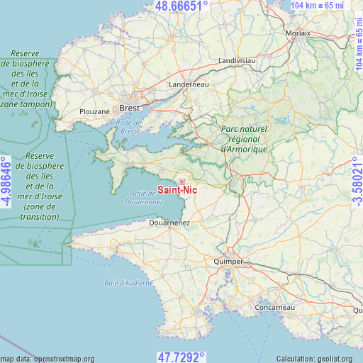 Saint-Nic on map