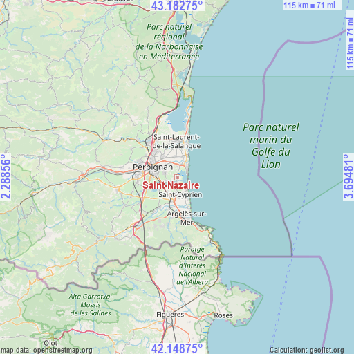 Saint-Nazaire on map