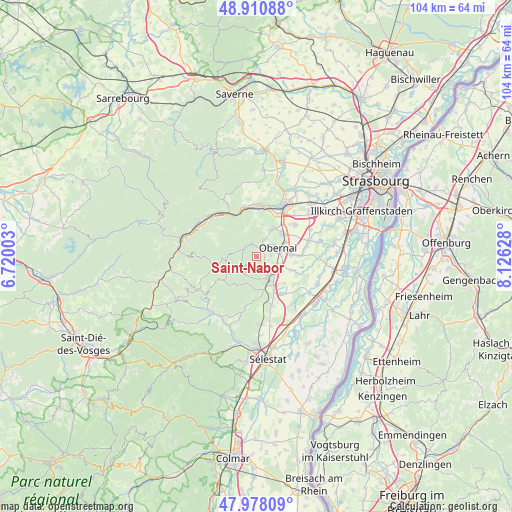 Saint-Nabor on map