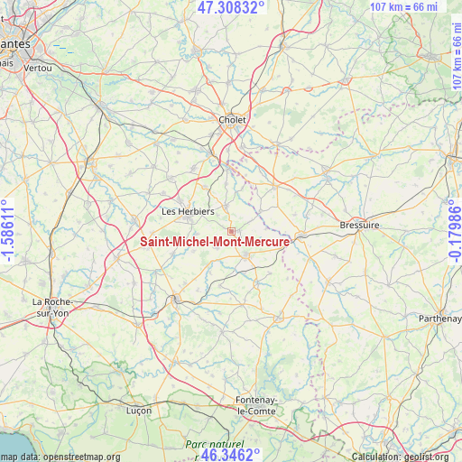 Saint-Michel-Mont-Mercure on map