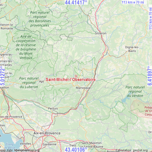 Saint-Michel-l’Observatoire on map