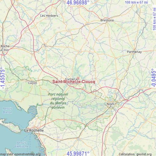 Saint-Michel-le-Cloucq on map
