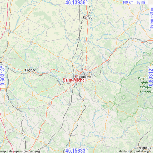 Saint-Michel on map