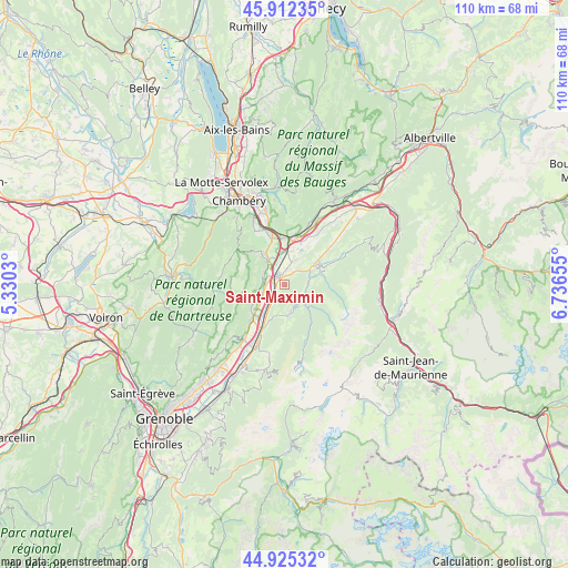 Saint-Maximin on map