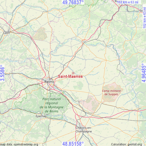 Saint-Masmes on map