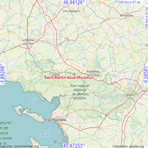 Saint-Martin-sous-Mouzeuil on map