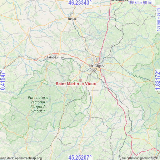Saint-Martin-le-Vieux on map