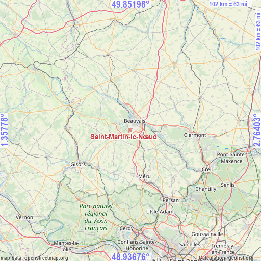 Saint-Martin-le-Nœud on map