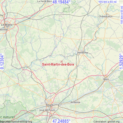 Saint-Martin-des-Bois on map