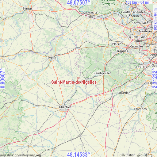 Saint-Martin-de-Nigelles on map