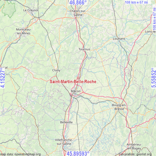Saint-Martin-Belle-Roche on map