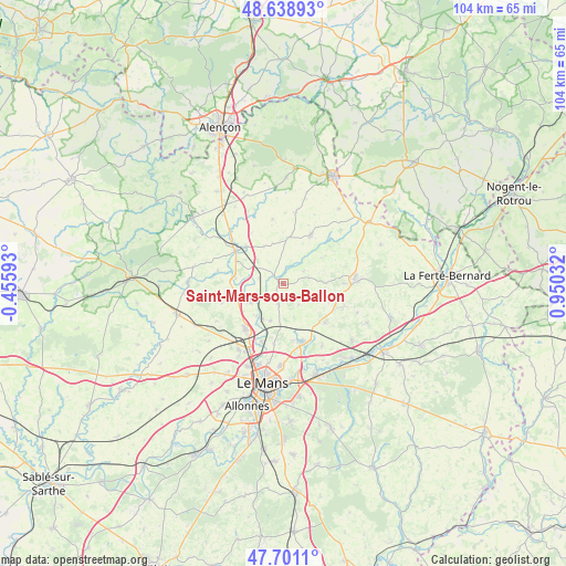 Saint-Mars-sous-Ballon on map