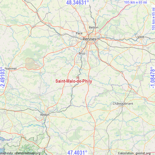 Saint-Malo-de-Phily on map
