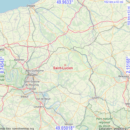 Saint-Lucien on map