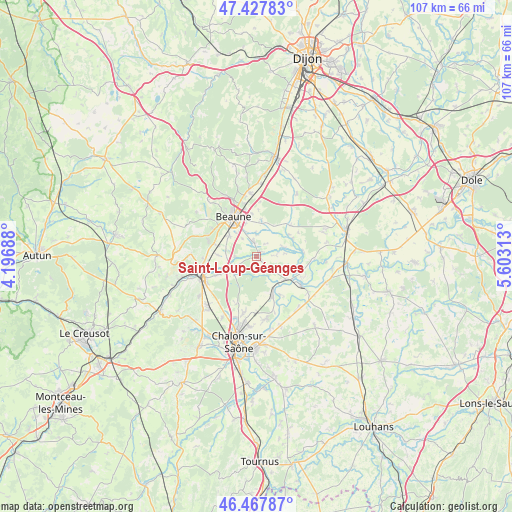 Saint-Loup-Géanges on map