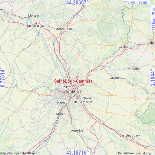 Saint-Loup-Cammas on map