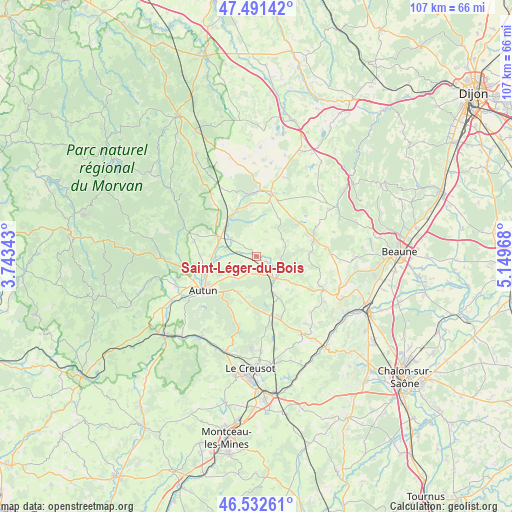 Saint-Léger-du-Bois on map