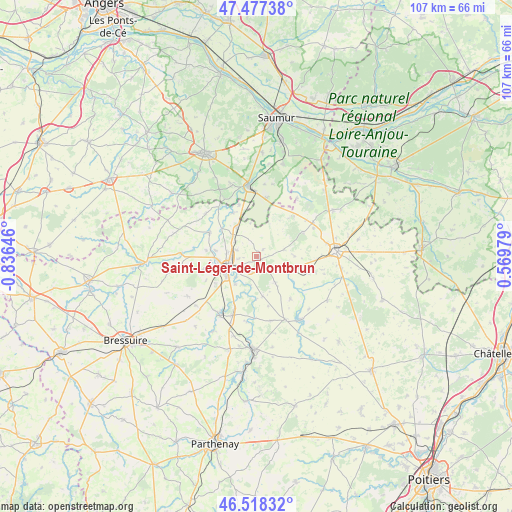 Saint-Léger-de-Montbrun on map