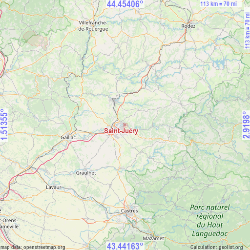 Saint-Juéry on map