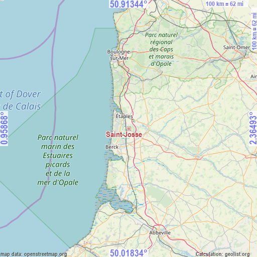 Saint-Josse on map