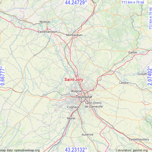 Saint-Jory on map
