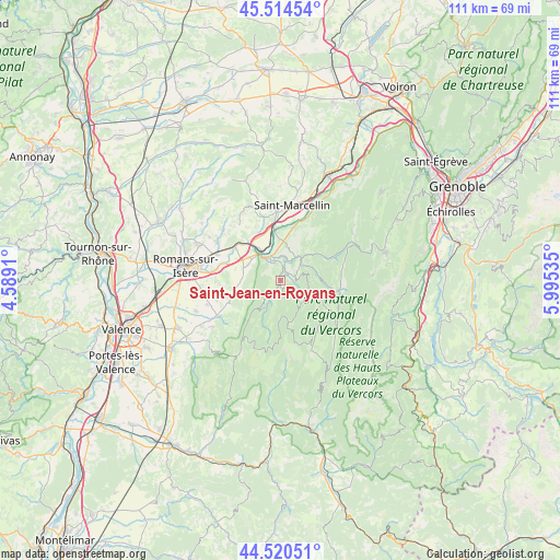 Saint-Jean-en-Royans on map